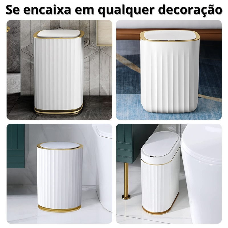 Lixeira para Banheiro e Cozinha Automática Smart Home