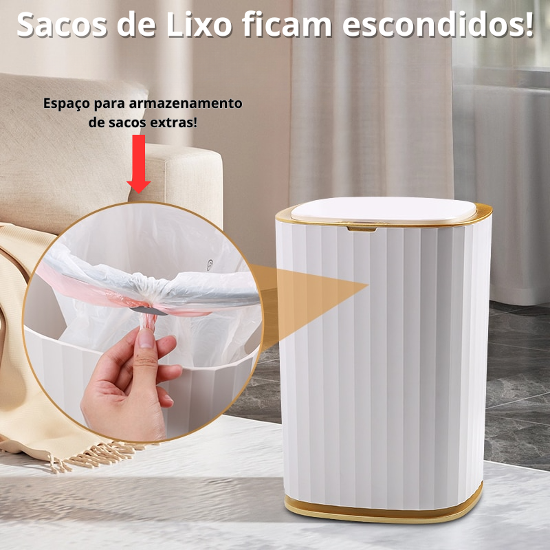 Lixeira para Banheiro e Cozinha Automática Smart Home