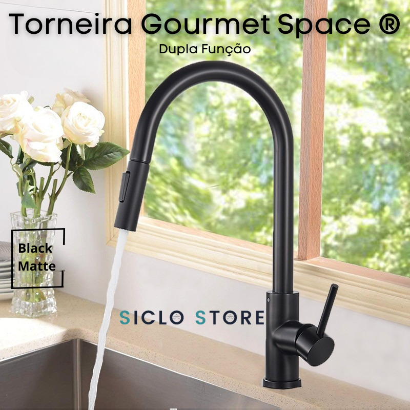 Torneira Gourmet Space ® Black Matte