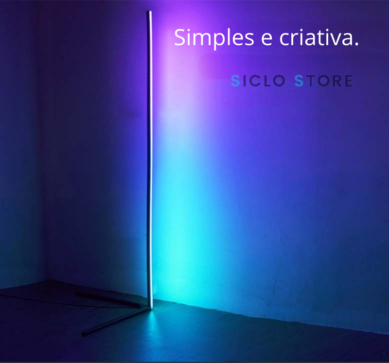 Luminária de Piso RGB Corner Siclo Store