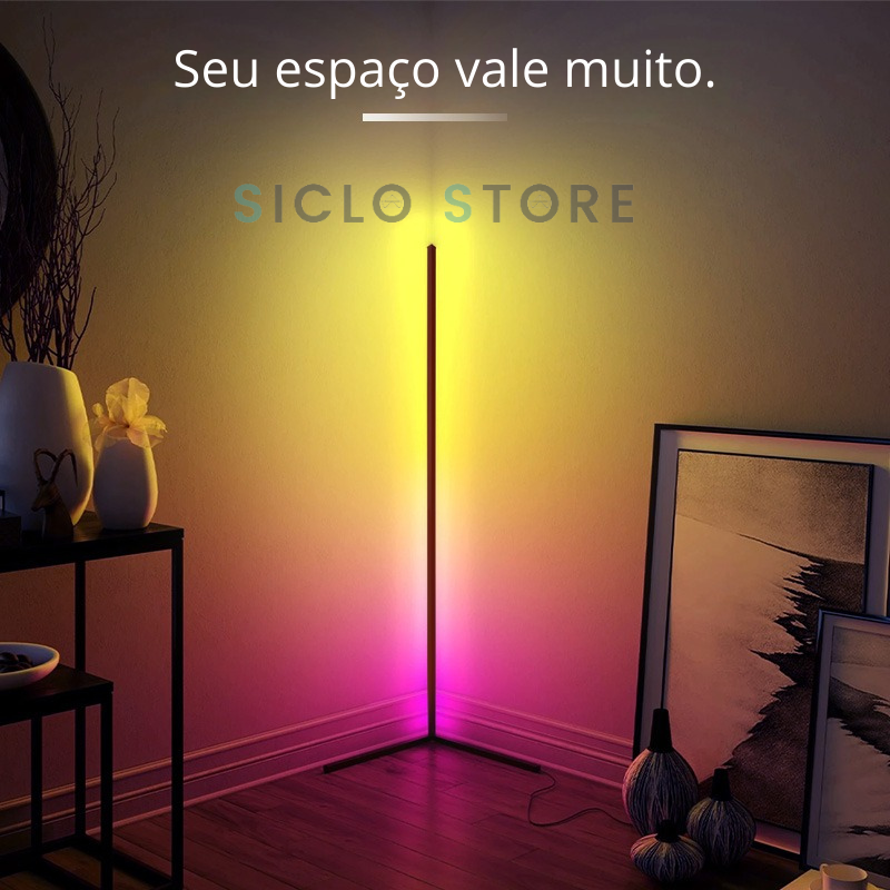 Luminária de Piso RGB Corner Siclo Store